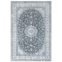 Garvee Tappeto Vintage Lavabile Boho Antiscivolo Morbido Poliestere Resistente Grigio-Nero 120x170 cm Soggiorno Camera