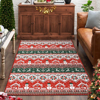 Tappeto natalizio Garvee grande, stile boho, lavabile in lavatrice, con albero di Natale, alce e fiocco di neve, per soggiorno, camera da letto, cucina, sala da pranzo, 140x200 cm
