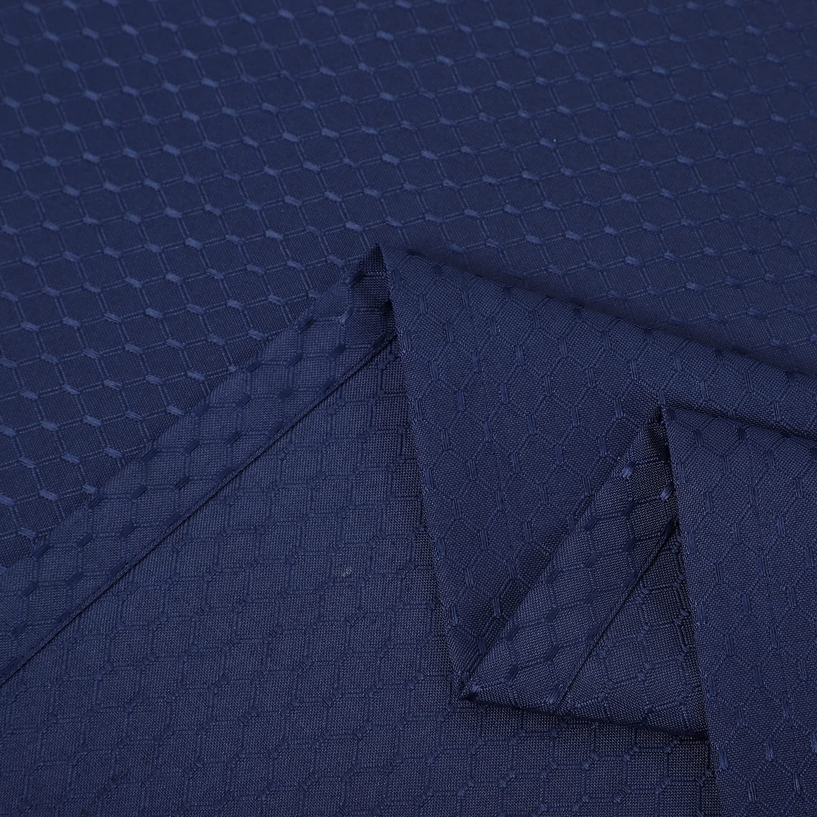 Tovaglia GARVEE Waffle Jacquard blu navy 53x53 pollici, idrorepellente, antimacchia, in poliestere rettangolare per sale da pranzo e feste