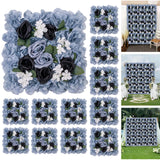 Garvee Pannelli Murali Floreali 3D in Seta, 12 Pezzi, Decorazione Versatile per Matrimoni e Feste, 38x38 cm, Rosa