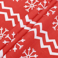 Tovaglia natalizia Garvee, quadrata, 52x52 pollici, impermeabile, antimacchia, in poliestere, motivo fiocchi di neve e renne, per feste di Natale a casa