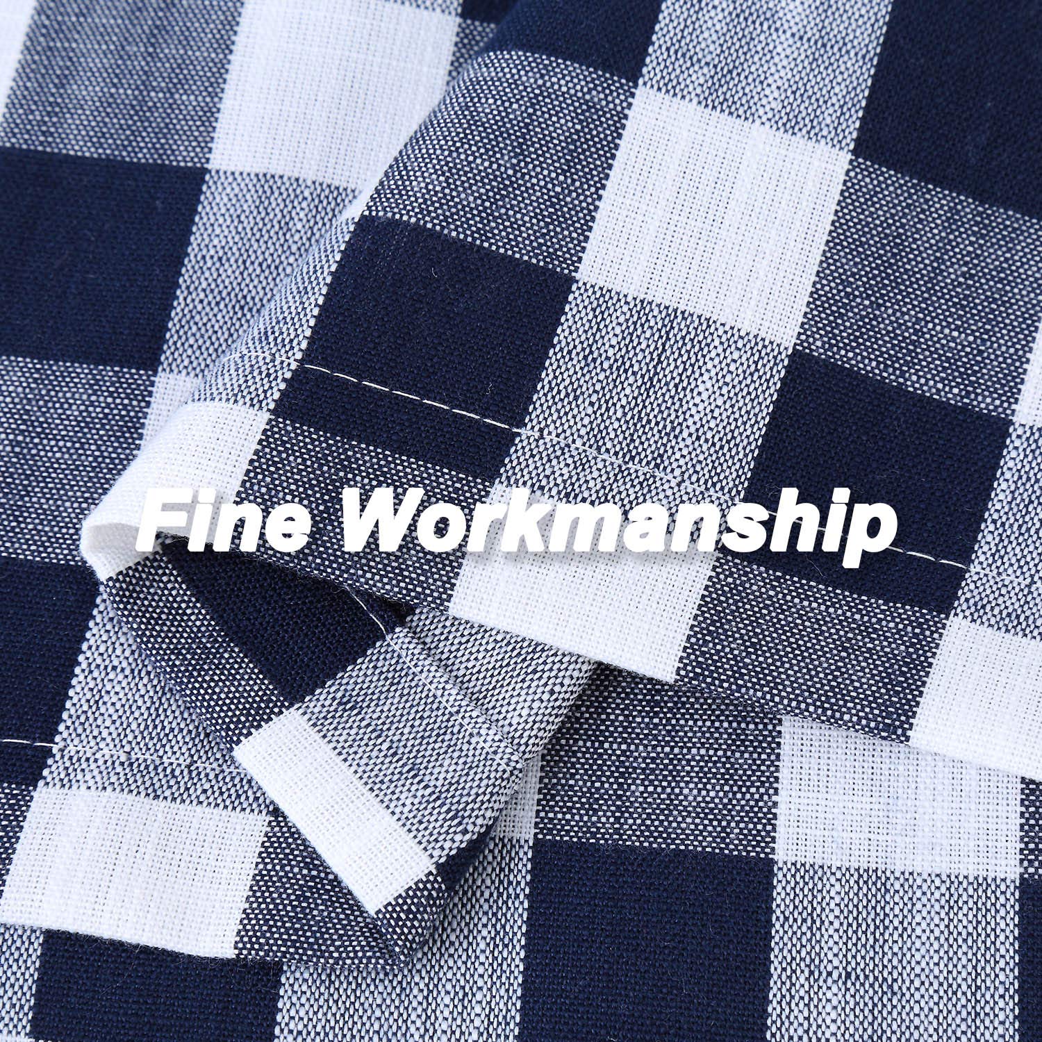 Tende corte Garvee per finestre di bar con motivo a quadri Gingham, filtranti per la luce, facili da pulire, 56"x15", poliestere, per cucina e camera da letto