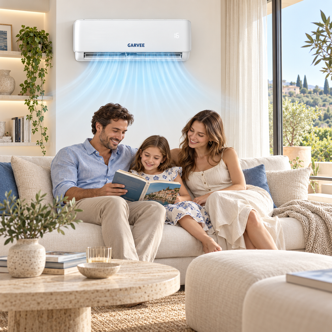 Garvee Climatizzatore Split Inverter 24000 BTU, Alta Efficienza Energetica e Silenzioso, Controllo Wi-Fi Intelligente, Colore Bianco