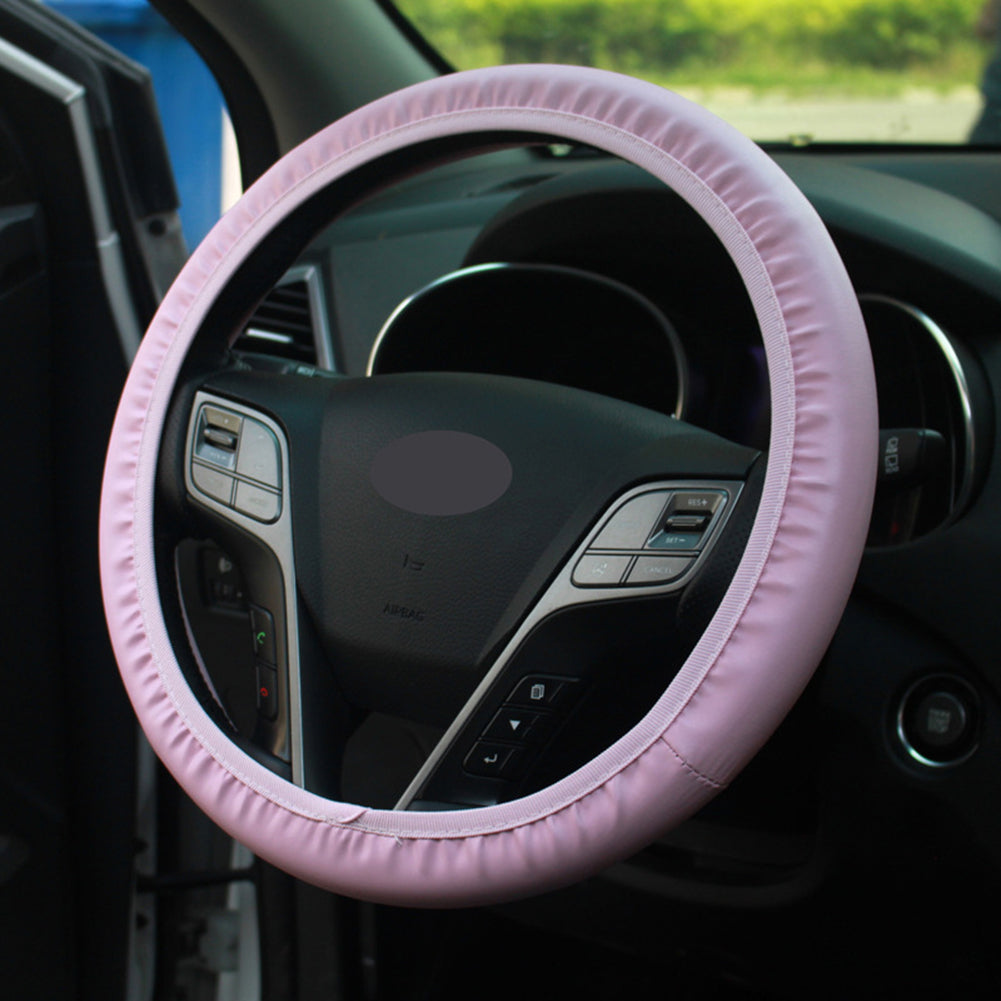 Garvee Set 10 Accessori Interni Auto Coprivolante Pelle Sintetica Blu 37-39 cm Comfort e Stile