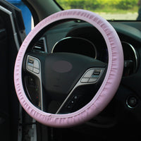 Garvee Set 10 Accessori Interni Auto Coprivolante Pelle Sintetica Blu 37-39 cm Comfort e Stile