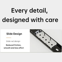 Organizzatore per armadio estensibile Garvee con adesivo in nylon, cassetto resistente per cucina e bagno, regolabile, silenzioso