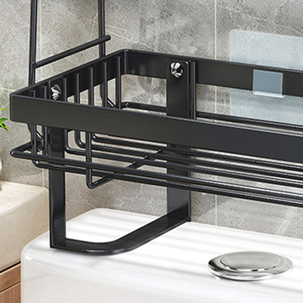 Organizzatore per bagno Garvee sopra il WC salvaspazio in acciaio al carbonio antiruggine da 1 a 3 livelli per bagni piccoli