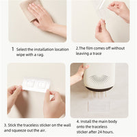 Porta-bacchette da parete Garvee con ventilazione, porta-utensili in plastica, fori di drenaggio, ganci, coperchio – Accessori da cucina