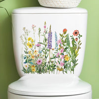 GARVEE Adesivo per copriwater a forma di fiore, autoadesivo, rimovibile, impermeabile, per bagno, stile 2