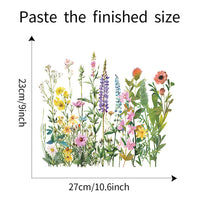 GARVEE Adesivo per copriwater a forma di fiore, autoadesivo, rimovibile, impermeabile, per bagno, stile 2