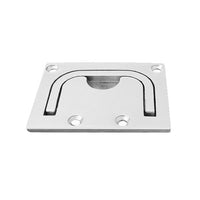Garvee Marine Floor Latch Yacht Hardware 316 Maniglia pieghevole in acciaio inossidabile resistente alla corrosione per mobili da ponte per barche 57x76mm argento