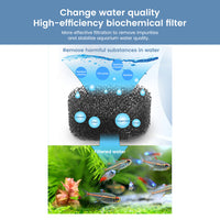 Filtro per acquario Garvee USB Mini silenzioso con flusso d'acqua regolabile per acquari da 2,5 W, montaggio a parete