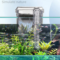 Filtro per acquario Garvee USB Mini silenzioso con flusso d'acqua regolabile per acquari da 2,5 W, montaggio a parete