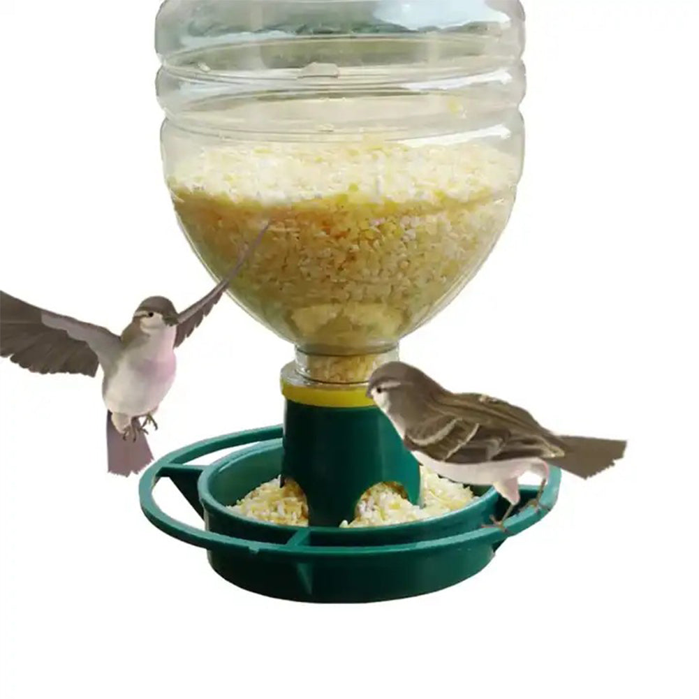 Garvee Mangiatoia Per Uccelli Da Bottiglia Riciclata Dispenser Automatico Polipropilene Per Giardino E Balcone