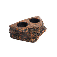 Vassoio magnetico per rettili Garvee con vassoio singolo, effetto pietra naturale, per lucertole e camaleonti, compatibile con vetro e plastica