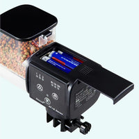GARVEE Mangiatoia automatica per pesci da 5000 ml per acquario, doppia alimentazione, design impermeabile, bianco