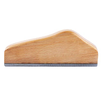 Lima per tasti per chitarra Garvee da 6 pollici con manico in legno per officina di chitarra, strumento di riparazione preciso per il livello dei tasti, lunghezza 6", legno naturale