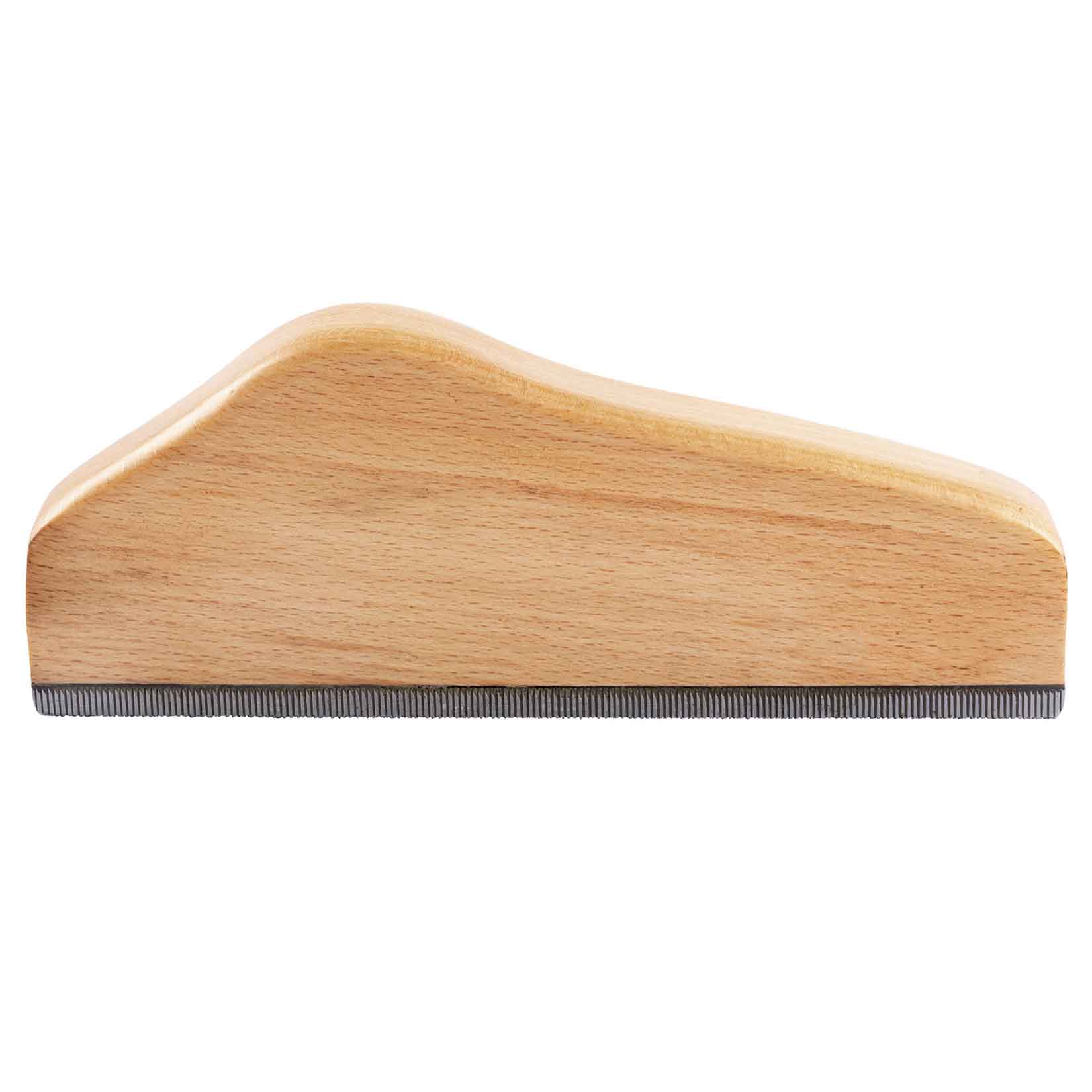 Lima per tasti per chitarra Garvee da 6 pollici con manico in legno per officina di chitarra, strumento di riparazione preciso per il livello dei tasti, lunghezza 6", legno naturale