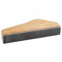 Lima per tasti per chitarra Garvee da 6 pollici con manico in legno per officina di chitarra, strumento di riparazione preciso per il livello dei tasti, lunghezza 6", legno naturale