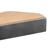 Lima per tasti per chitarra Garvee da 6 pollici con manico in legno per officina di chitarra, strumento di riparazione preciso per il livello dei tasti, lunghezza 6", legno naturale
