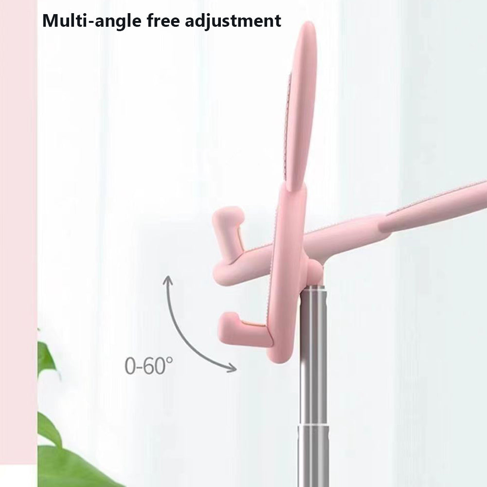 Supporto universale per smartphone Garvee con simpatico coniglietto, altezza regolabile, supporto per monitor da scrivania, ufficio e casa