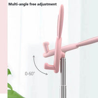 Supporto universale per smartphone Garvee Kawaii Rabbit, supporto da tavolo regolabile in altezza, in silicone, antiscivolo, per ufficio e casa