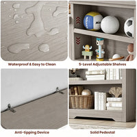 Garvee Scaffale MDF Senza Porte - Design Aperto, Struttura Resistente, Versatile per Casa e Ufficio, Finitura Liscia
