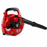 Soffiatore per foglie a benzina portatile Garvee da 28 cc, leggero e potente, per giardino, 1,1 CV, 490 CFM, rosso