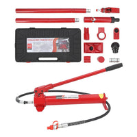 Set idraulico portatile Garvee Porta Power da 4 tonnellate con tubo flessibile da 4,7 piedi, martinetto idraulico portatile per officina e costruzione, materiale di tenuta in TPU, alta pressione, durevole
