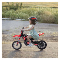 Moto elettrica fuoristrada Garvee 24V Motore da 250W per bambini e adolescenti Avventure all'aria aperta 44,9"L x 25"W x 28,6"H Nero