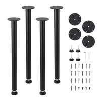 Gambe per tavolo Garvee da 28 pollici - Altezza regolabile, metallo, ideali per ufficio, sala da pranzo e design di mobili moderni