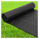 Tessuto anti-erbacce Garvee, tessuto da giardino resistente, 6,5x300 piedi, nero, versatile per giardino e vialetto - Nero