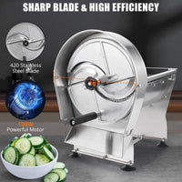 Affettatrice per verdure in acciaio inossidabile Garvee, regolabile, multifunzionale, 0,2 mm-10 mm, tagli precisi, affettatrice da cucina, antiruggine, spiralizzatore