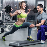 Set Manubri Regolabili Garvee 40 Libbre con Barra 51" PU Nero - Salvaspazio per Palestra Domestica, Perfetto per Festa del Papà