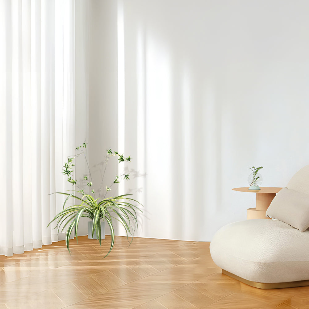Garvee set da 2 pezzi di piante artificiali sospese Chlorophytum comosum, plastica con vaso, per uso interno ed esterno, verde