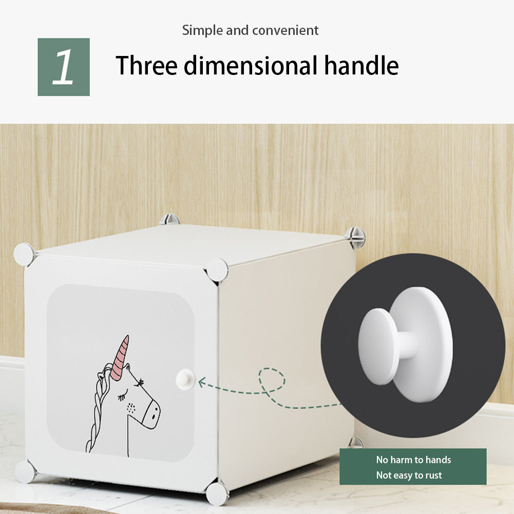 Armadio pensile portatile modulare in plastica con cubi fai da te, porte con struttura in metallo, 145x110x47 cm, per ufficio domestico, nero