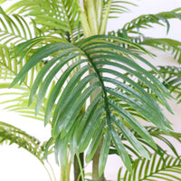 Garvee Palma artificialee 5 piedi tropicale realistica stabile in vaso di cemento per interni ed esterni soggiorno ufficio arredamento verde