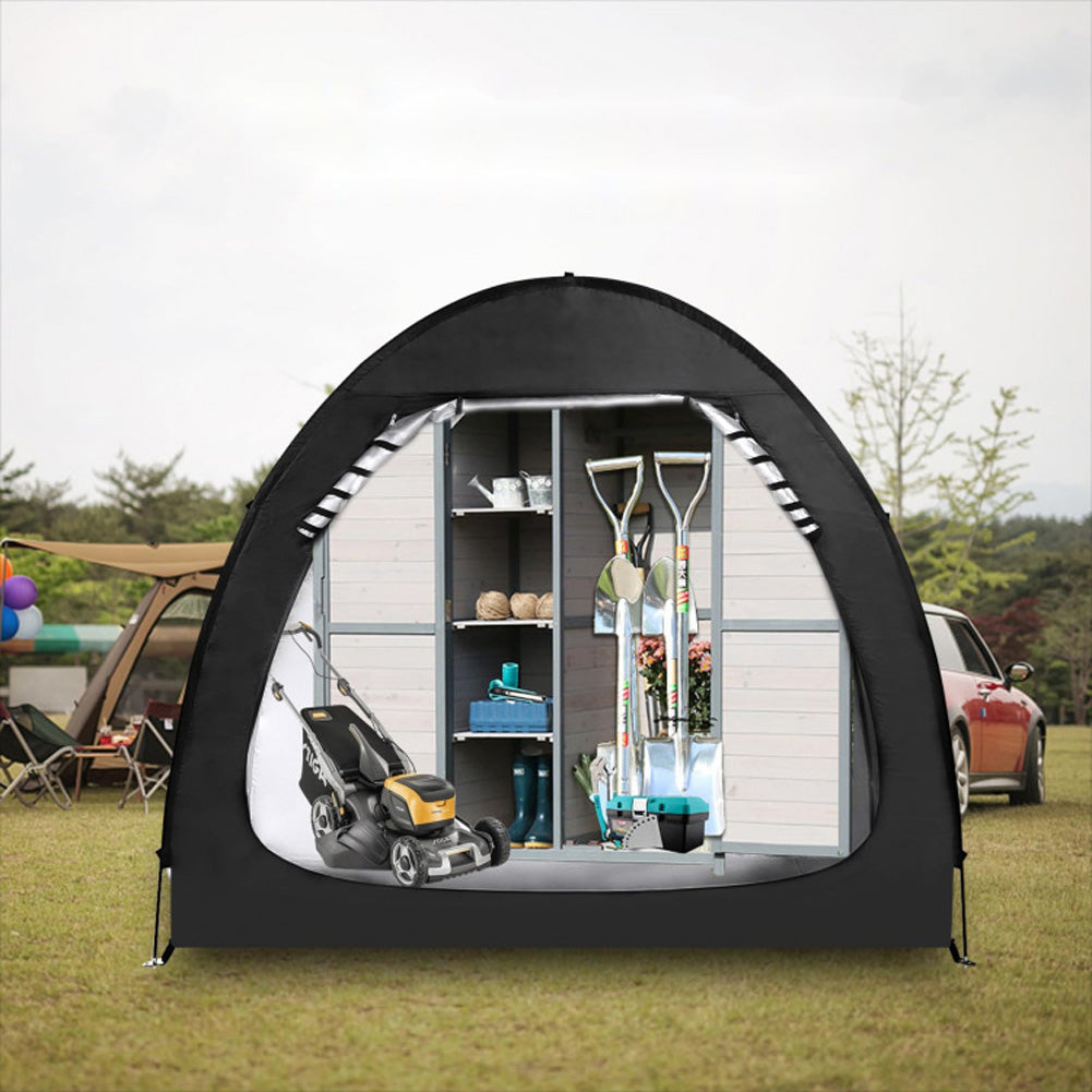Tenda Garage per Biciclette Garvee 3-4 Bike, 200x150x170 cm, Oxford 210D Impermeabile Grigio - Perfetta per Festa del Papà