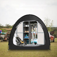 Tenda Garage per Biciclette Garvee 3-4 Bike, 200x150x170 cm, Oxford 210D Impermeabile Grigio - Perfetta per Festa del Papà