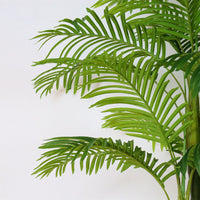 Garvee Palma artificialee 5 piedi tropicale realistica stabile in vaso di cemento per interni ed esterni soggiorno ufficio arredamento verde