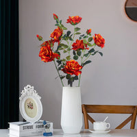 Garvee - Set di 2 peonie artificiali, realistiche, facili da coltivare, in plastica e set, verde, 70 cm, decorazione per la casa e l'ufficio
