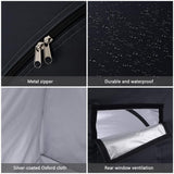 Tenda per Biciclette Garvee 4-5 Posti, Resistente Intemperie e UV, Oxford 210D - Garage Bici 220x150x185 cm Argento - Argento