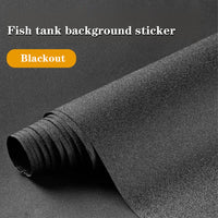 Poster di sfondo per acquario Garvee, adesivo statico, nero, 60 x 150 cm, decorazione per acquario