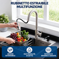 Lavello in acciaio inox Garvee 65x53x100 cm – Lavello singolo freestanding per cucina, lavanderia ed esterni – Struttura nera, vasca in acciaio inox