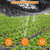 Tessuto per giardino Garvee Weed Barrier, resistente, 3 piedi x 300 piedi, nero, versatile per giardino e vialetto