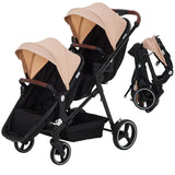 GARVEE Passeggino per Bambini Pieghevole, Kaki, Struttura Richiudibile per Passeggiate e Spostamenti Quotidiani, per Famiglie e Viaggi - Kaki