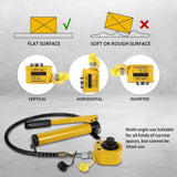 Garvee Martinetto Idraulico Porta Power Mini Cilindro Sollevamento Potente Basso Profilo Portatile per Cantieristica Navale Costruzioni
