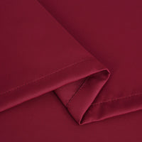 Tende natalizie corte Garvee per bagno, 2 pannelli, oscuranti, tasca per asta, vino rosso, 26x36 pollici, per cucina e finestre piccole