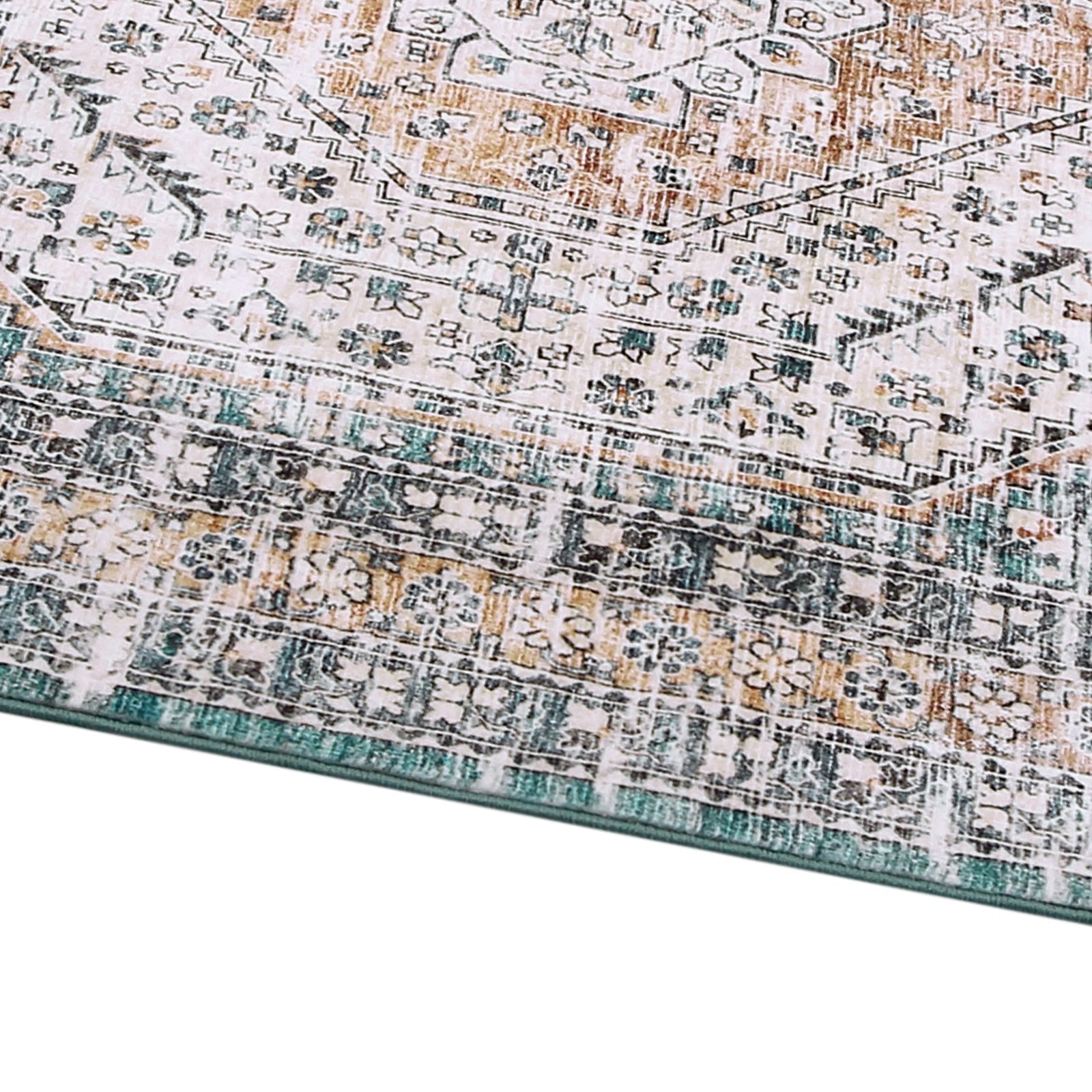 Tappeto lavabile Garvee 80 x 150 cm in lana sintetica antiscivolo a pelo corto per camera da letto, soggiorno, sala da pranzo