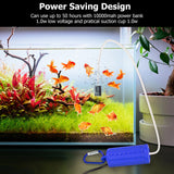 Pompa d'aria USB per acquario Garvee Mini portatile silenziosa a risparmio energetico Tubo flessibile in silicone Cavo USB da 1,5 m Per acquari di piccole e medie dimensioni - Blu scuro